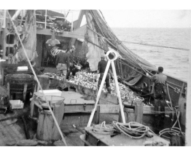 reti da pesca e pescatore crostacei