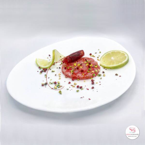 tartare gambero rosso di mazara